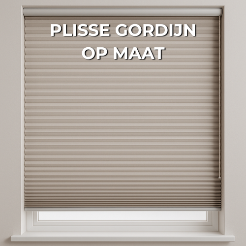 plisse gordijn op maat brink op maat
